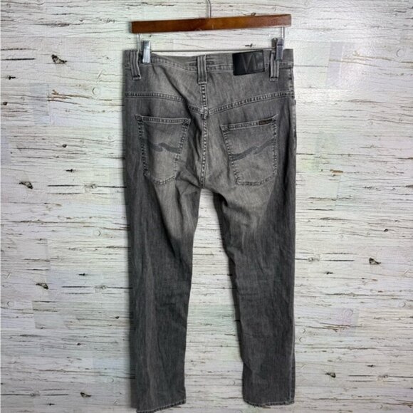 Nudie Jeans Men's Thin Finn Organic Cotton In dark pavement  Jeans 32x34 - Picture 3 of 8
